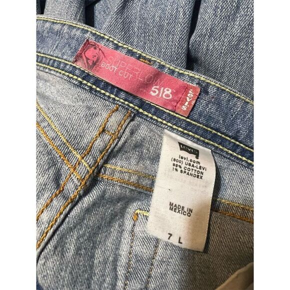 Levi's 🌻 Women's Bootcut Jeans Size 7L Light Blue Classic Style - Picture 4 of 6